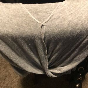 BP tank top gray, twist front size M